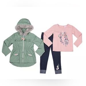Toddler Little Lass 3 piece jacket set